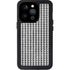 Houndstooth Black/White iPhone 15 Pro Waterproof Case
